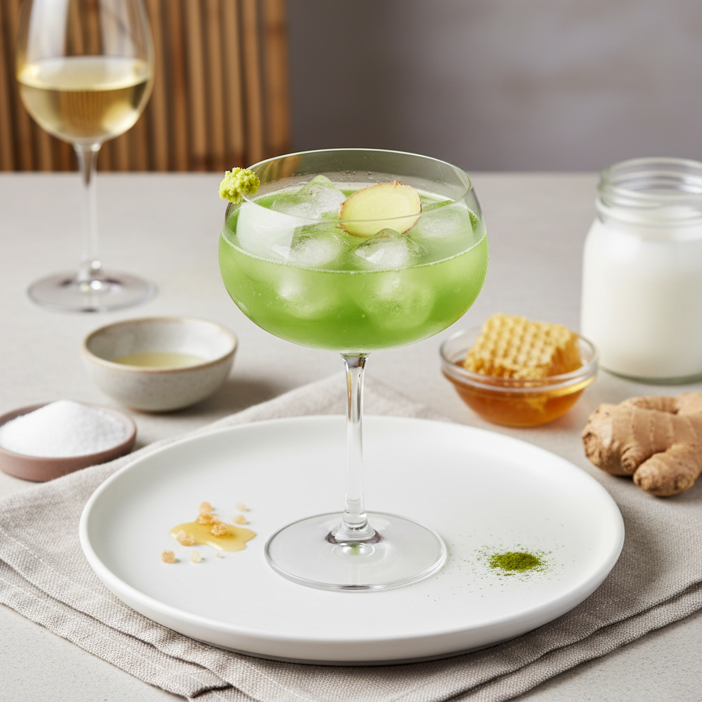 Spicy Yuzu Matcha Spritz