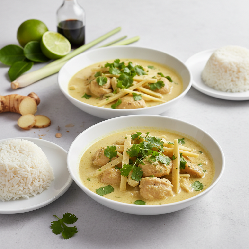 Thai Coconut Chicken and Bamboo Stew